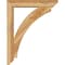 Ekena Millwork Thorton Slat Rough Sawn Bracket w/ Offset Brace, Western Red Cedar, 6"W x 30"D x 38"H BKT0604X30X38THR06RWR - alternate 2